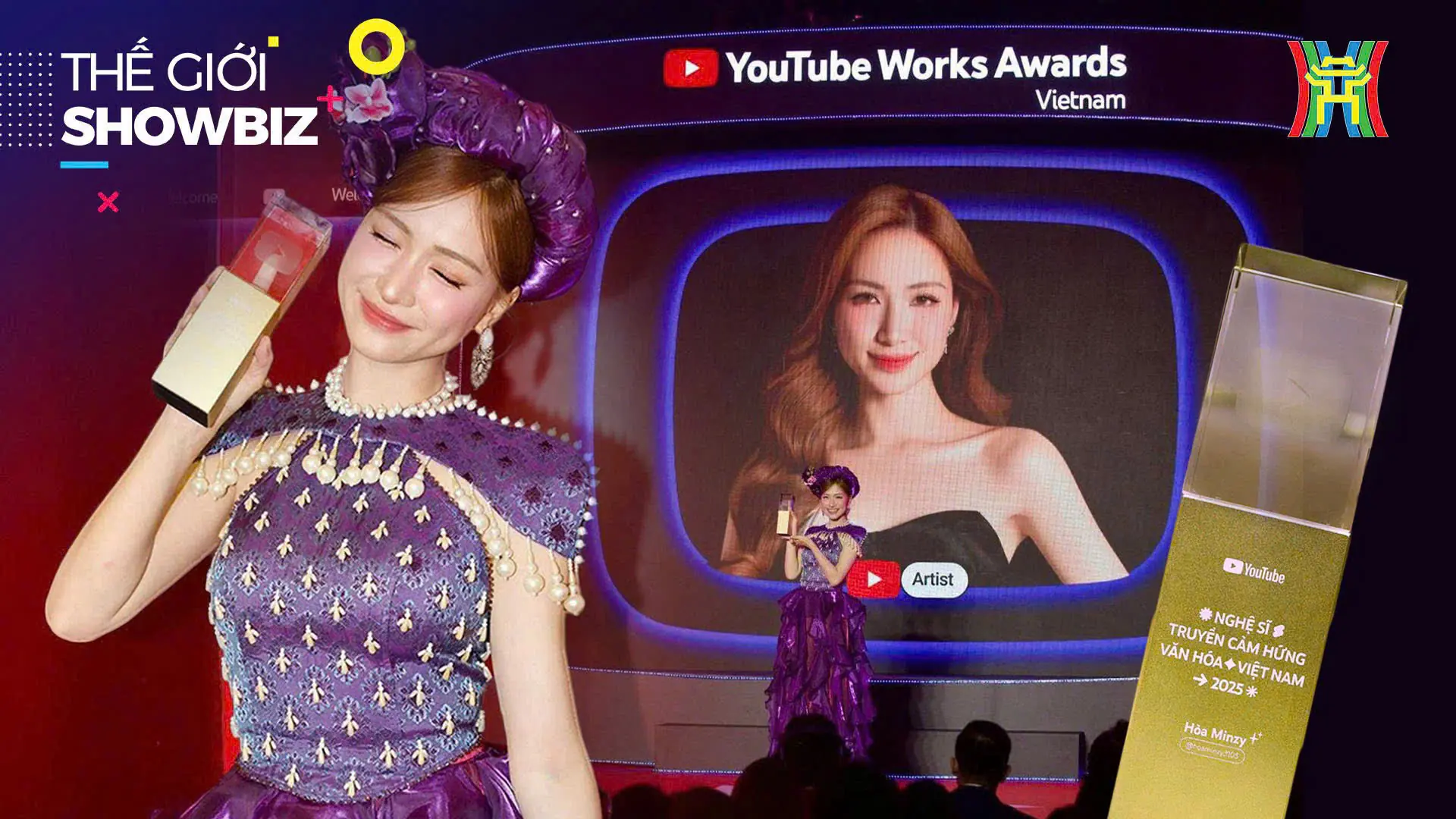 Hòa Minzy: Nghệ sĩ truyền cảm hứng văn hoá Việt Nam 2025 | Thế giới Showbiz | 15/09/2025